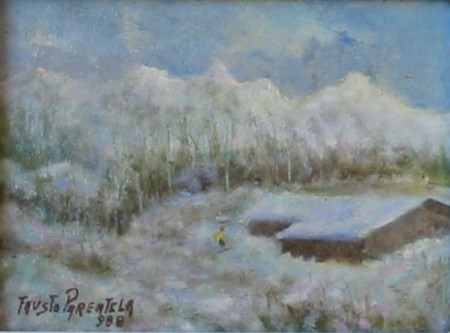 Paesaggio nevoso 14x10   1988